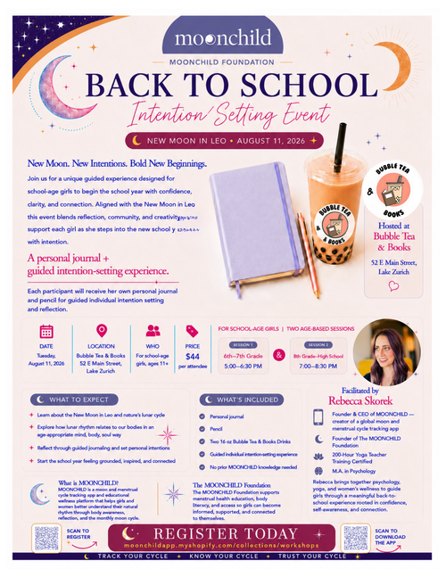 Back to School: Intention Setting Event